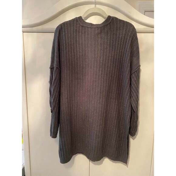 Intimately Free People Around The Clock Henley Top Gray Oversized size small - Picture 6 of 6